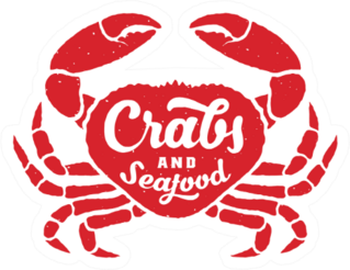 Crabs And Seafood Sticker