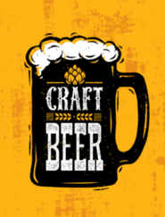 Craft Beer Mug With Foam Sticker