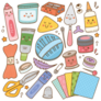 Craft Supplies Sticker Sheet