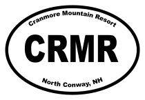 Cranmore Mountain Resort Oval Sticker