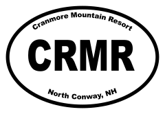 Cranmore Mountain Resort Oval Sticker
