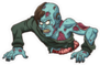 Crawling Zombie With No Legs Sticker