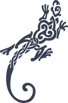 Crawlingtribal Lizard Gecko Sticker