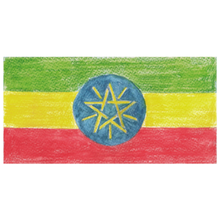 Crayon Ethiopia Sticker