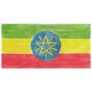 Crayon Ethiopia Sticker