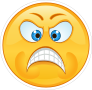 Crazy Angry Emoji Sticker