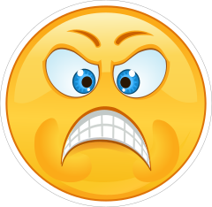 Crazy Angry Emoji Sticker