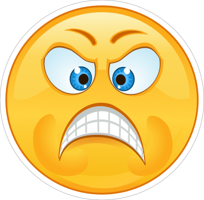 Crazy Angry Emoji Sticker
