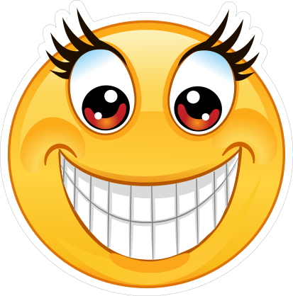 Crazy Big Smile Emoji Sticker