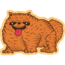 Crazy Chow Chow Sticker
