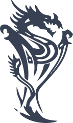 Crazy Cool Tribal Dragon Sticker