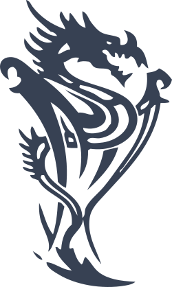 Crazy Cool Tribal Dragon Sticker