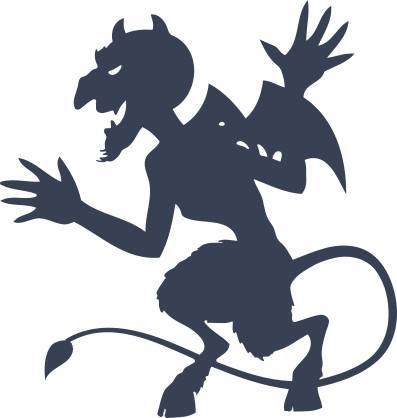 Crazy Devil Dancing Sticker