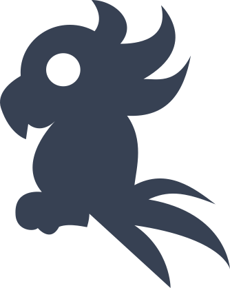 Crazy Feathered Cockatoo Bird Sticker