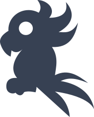 Crazy Feathered Cockatoo Bird Sticker