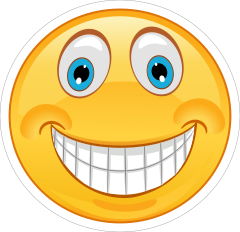 Crazy High Smile Emoji Sticker