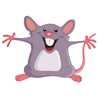Crazy Mouse Sticker