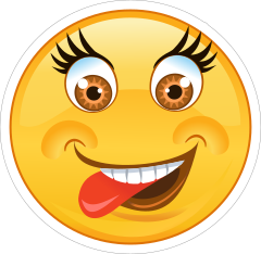 Crazy Tongue Out Emoji Sticker