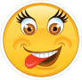 Crazy Tongue Out Emoji Sticker