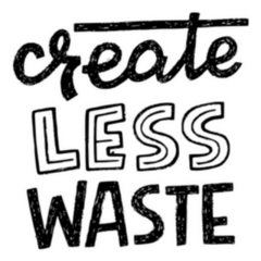 Create Less Waste Lettering For Apparel Sticker