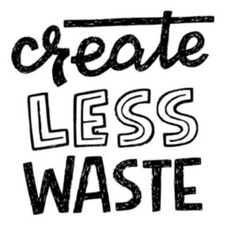 Create Less Waste Lettering For Apparel Sticker
