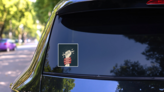 Create Something Today Inspirational Sticker on a Rear Car Window (New) example