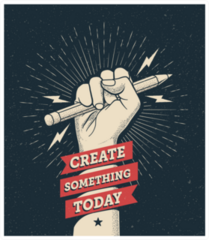 Create Something Today Inspirational Sticker