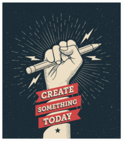 Create Something Today Inspirational Sticker