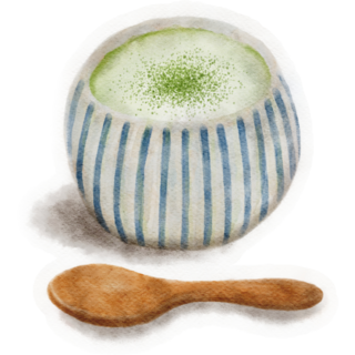 Creating Matcha Latte Sticker
