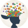 Creative Concept Of Education Brain Sticker