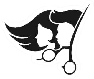 Creative Design Of Hairdressing Icon Sticker