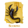 Creative Illustration Of Astrological Sign Scorpio Sticker