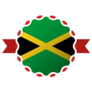 Creative Jamaica Flag Emblem Sticker