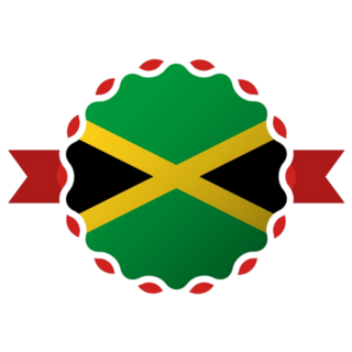 Creative Jamaica Flag Emblem Sticker