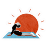 Creative Morning Yoga Sticker