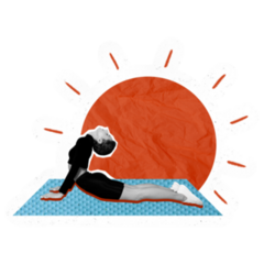 Creative Morning Yoga Sticker