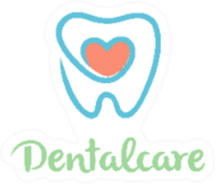 Creative Teeth Heart Logo Dental Care Sticker