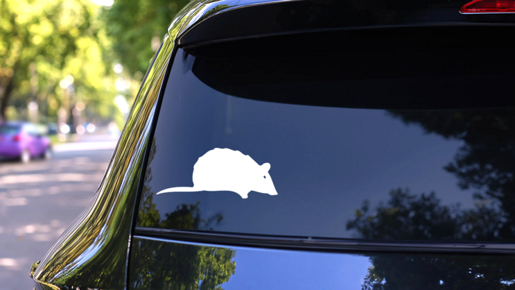 Creeping Mouse Sticker on a Rear Car Window (New) example