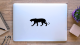 Creeping Wildcat Sticker on a Laptop (New) example