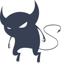 Creepy Baby Devil Sticker