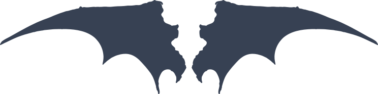 Creepy Bat Wings Sticker