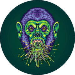 Creepy Gorilla Sticker