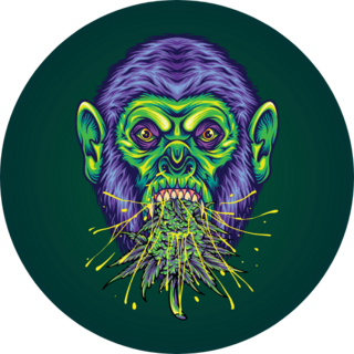 Creepy Gorilla Sticker