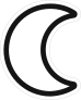 Crescent Moon Sticker