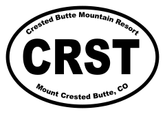 Crested Butte Mountain Resort Oval Sticker