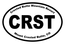 Crested Butte Mountain Resort Oval Sticker