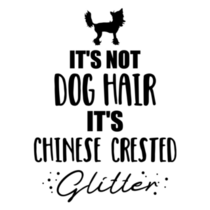Crested Dog Hair Sticker