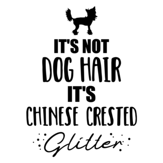 Crested Dog Hair Sticker