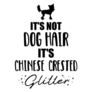Crested Dog Hair Sticker