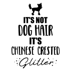 Crested Dog Hair Sticker